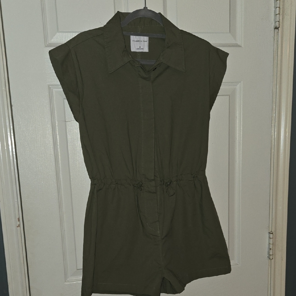 Celebrity Pink Olive Green Jumpsuit